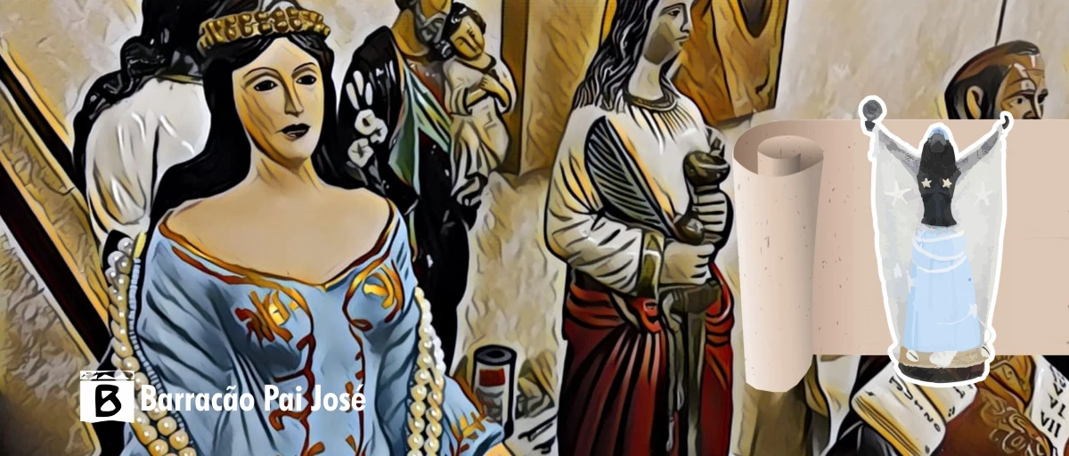 Representação visual da Orixá Iemanjá, a rainha do mar e mãe de todos